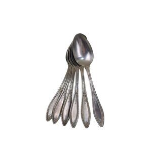 William A Rogers Mystic Coronet Silverplate Teaspoon Tea Spoon ANTIQUE 93609
